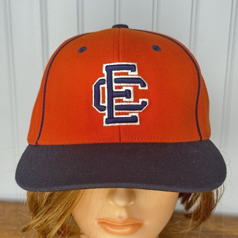 EC or CE Hat Orange & Black Hat Sz L/XL  Fitted Baseball Hat 9 Series Pacific